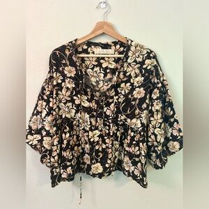 Free People Floral Shirt